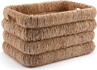 AM.PM Rechthoekige gevlochten mand, Marilo