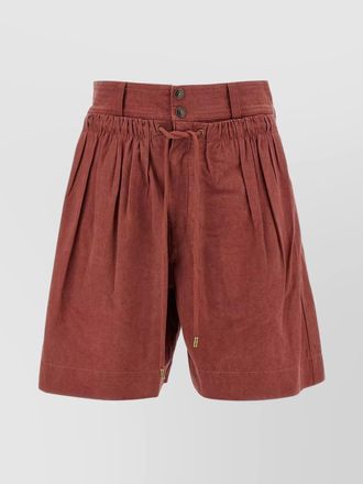 Isabel Marant ingrid knee-length pleated shorts pockets