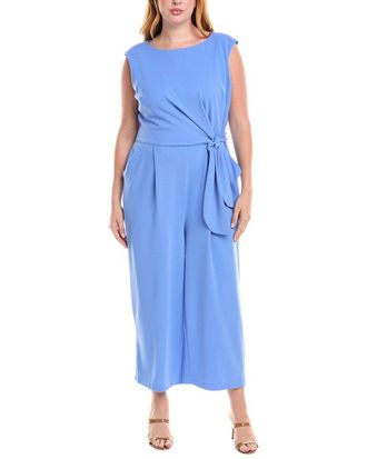 Tahari by ASL Plus Side Tie Jumpsuit
