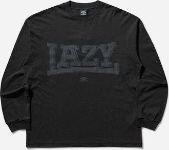 Umbro Men s Lazy Longsleeve T-Shirt Washed Black