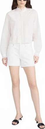 Frame Denim The Long Hang Short In White