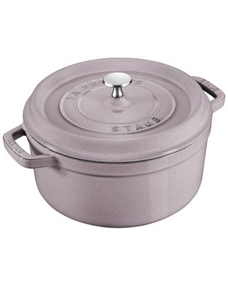 Staub Cast Iron 5.5Qt Lilac Round Cocotte