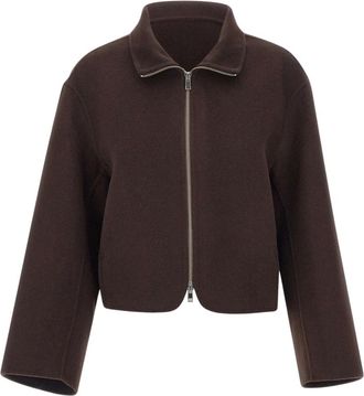 Filippa K Dafina Jas - Dames - Zomerjassen - Bruin - M - Wol - Jassen