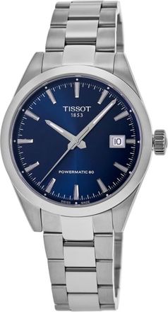 Tissot Gentleman Powermatic 80 Automatic Blue Dial Stainless Steel Mens Watch T165.807.11.041.00