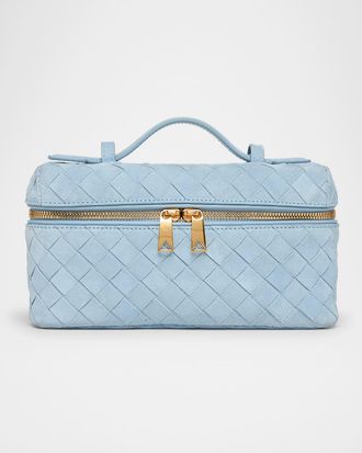 Bottega Veneta Bang Bang Vanity Intrecciato Suede Crossbody Bag