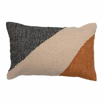Creative Co-op Woven Cotton Blend Lumbar Pillow In Multi