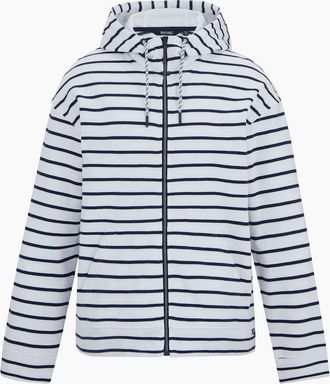 Regatta Womens Regatta Womens/Ladies Bayletta Striped Full Zip Hoodie - White/Multi - Size: 12
