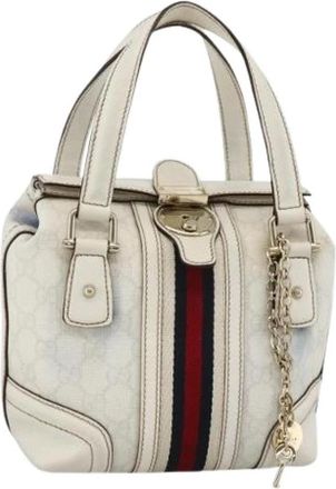 Gucci Pre-owned Vintage Handtas - Dames - Vintage Handtas - Wit - ONE Size - Leer - Vintage