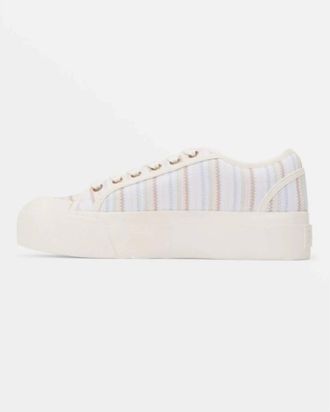 Roxy Womens Cruizer Platform Shoes In Multi Stripe/white