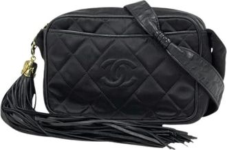 Chanel Pre-owned Cross Body Bags, female, Black, Size: ONE SIZE Pre-owned Matelasse Shoulder Bag