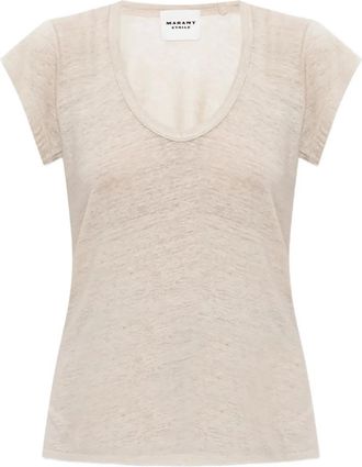 Isabel Marant T-shirt con scollo a V - Toni neutri