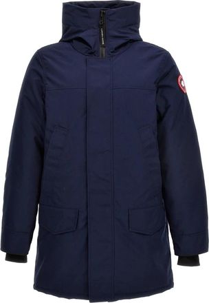 Canada Goose Langford Long Parka - Heren - Parka Jassen - Blauw - S - Katoen - Jassen