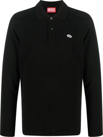 Diesel T-Smith long-sleeve polo shirt - men - Cotton - S - Black
