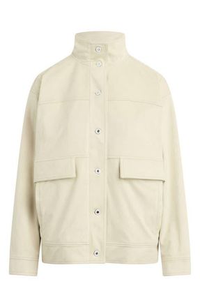 Favorite Daughter The Margot Faux Leather Jacket in Bone at Nordstrom, Size Xx-Small