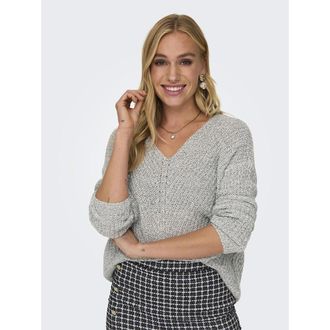 Jacqueline de Yong Trui in grof tricot met V-hals
