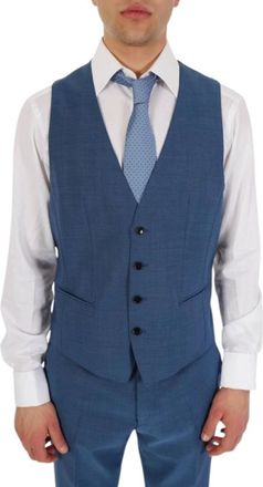HUGO BOSS Jassen > Vesten - Heren - Bodywarmers - Blauw - 3XL - Jassen