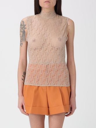 Fendi Top Fendi in jersey con motivo monogram
