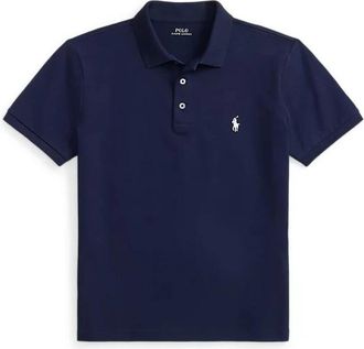 Polo Ralph Lauren Polo met korte mouwen van stretch-mesh - Heren - Polos - Blauw - 2XL - Tops