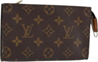 Louis Vuitton Pre-owned Clutches, female, Brown, Size: ONE SIZE Pre-owned Canvas Pouch