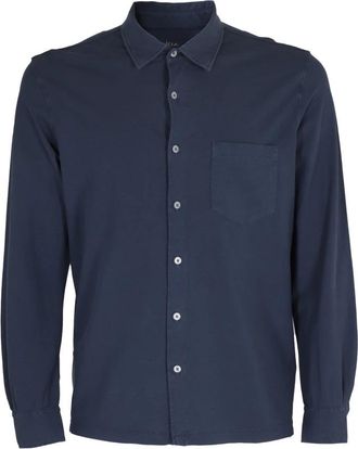 Altea Casual Shirts - Heren - Casual Overhemden - Blauw - M - Katoen - Overhemden