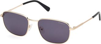 GANT GA00018 32A Mens Sunglasses Gold Size 56