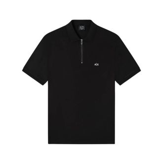 A|X Armani Exchange Polo - Heren - Polos - Zwart - M - Katoen - Tops