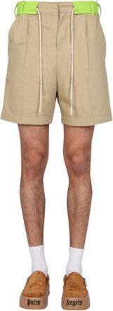 Palm Angels Side Band Bermuda Shorts-Uomo