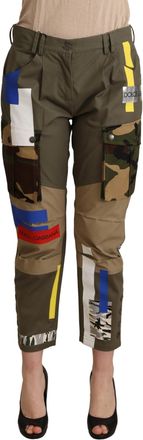 Dolce & Gabbana Green Military Cargo Trouser Cotton Womens Pants
