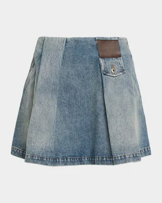 Loewe Pleated Mini Skirt
