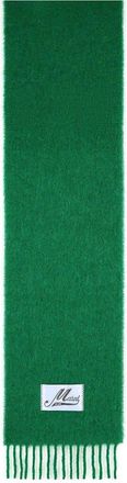 Marni Green Brushed Alpaca Blend Scarf