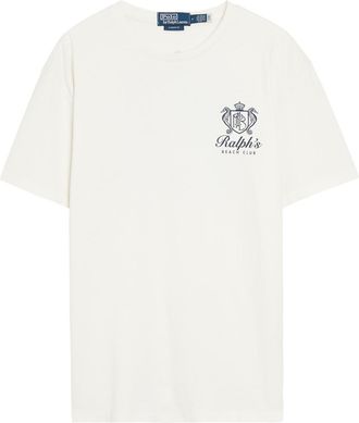 Polo Ralph Lauren Printed Cotton T-shirt - White - XL