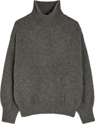 Khaite Willem Ribbed Cashmere Jumper - Dark Grey - S (UK8-10 / S)