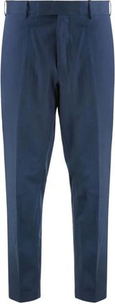 PT01 Wool Blend Dress Pants - Heren - Slim Fit Broeken - Blauw - 2XL - Wol - Broeken