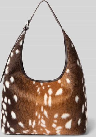 Gina Tricot Handtasche aus Kunstfell im Allover-Look in Hazel, Gr&ouml;&szlig;e 1