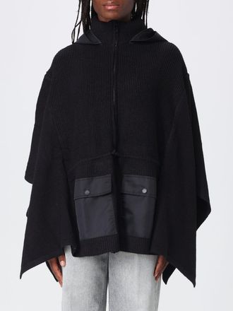 Twinset Short Jersey Cape with Hood and Waist Drawstring