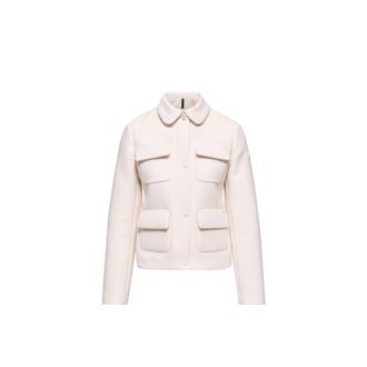 Moncler Moncler Guimauve Down Shirt Jacket, Women, White, Size: 0