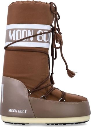 Moon Boot Schoenen, Dames, Bruin, 42 EU, Nylon, Nylon Icon Hoge Laarzen