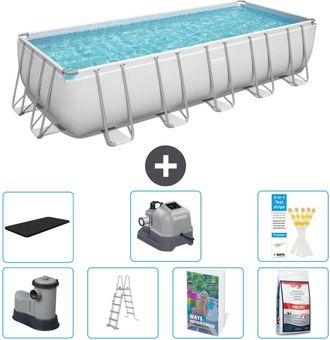 Bestway Piscina Bestway Power Steel Rectangular - 640x274x132 Cm - 8-piezas S649