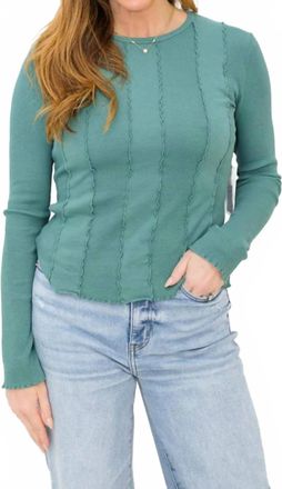 Nation Ltd Nico Seamed Top In Spruce