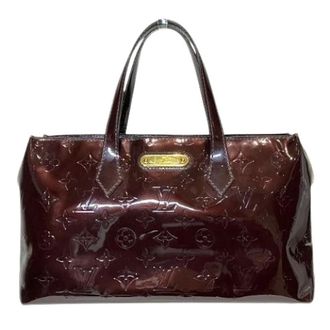 Louis Vuitton Pre-owned Handbags, female, Purple, Size: ONE SIZE Pre-owned Wilshire Monogram Vernis Handbag