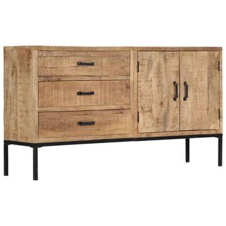 vidaXL Aparador De Madera Maciza De Mango 140x35x75 Cm Vidaxl