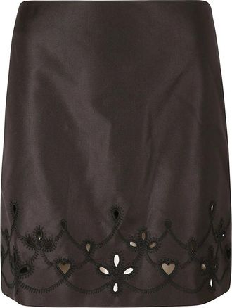 Chlo&eacute; Zwarte Rok voor Vrouwen - Dames - Korte rokken - Zwart - XS - Wol - Rokken