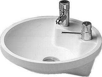 Duravit Lavabo Empotrado Duravit Architec 40cm, Sin Rebosadero, Con Banco Para Grifos, 1 Agujero Para Grifos - 0462400000