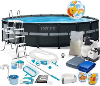 OEM Piscina De Jard&iacute;n Con Estructura 549 X 132 Cm 21 En 1 Intex 26330