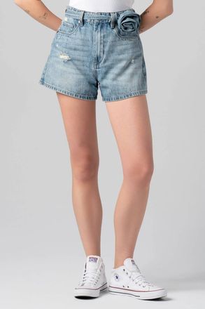 Blank NYC Rose Shorts In Feeling Rosy