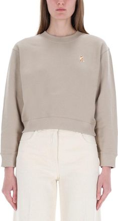 Maison Kitsuné Cropped Fox Sweatshirt