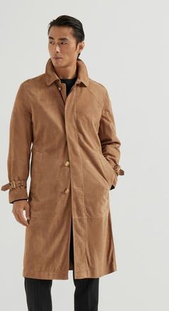 Brunello Cucinelli Suede outerwear in Biscuit at Nordstrom, Size Xx-Large Eu