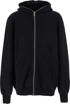 Rick Owens Heren, Sweatshirts & Hoodies, Zwart, Maat: S Katoen