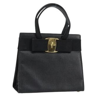 Ferragamo Pre-owned Handbags, female, Black, Size: ONE SIZE Pre-owned Handbag