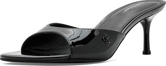 Calvin Klein Vixie Womens Sandals Black Patent : 8.5 M, Faux Leather